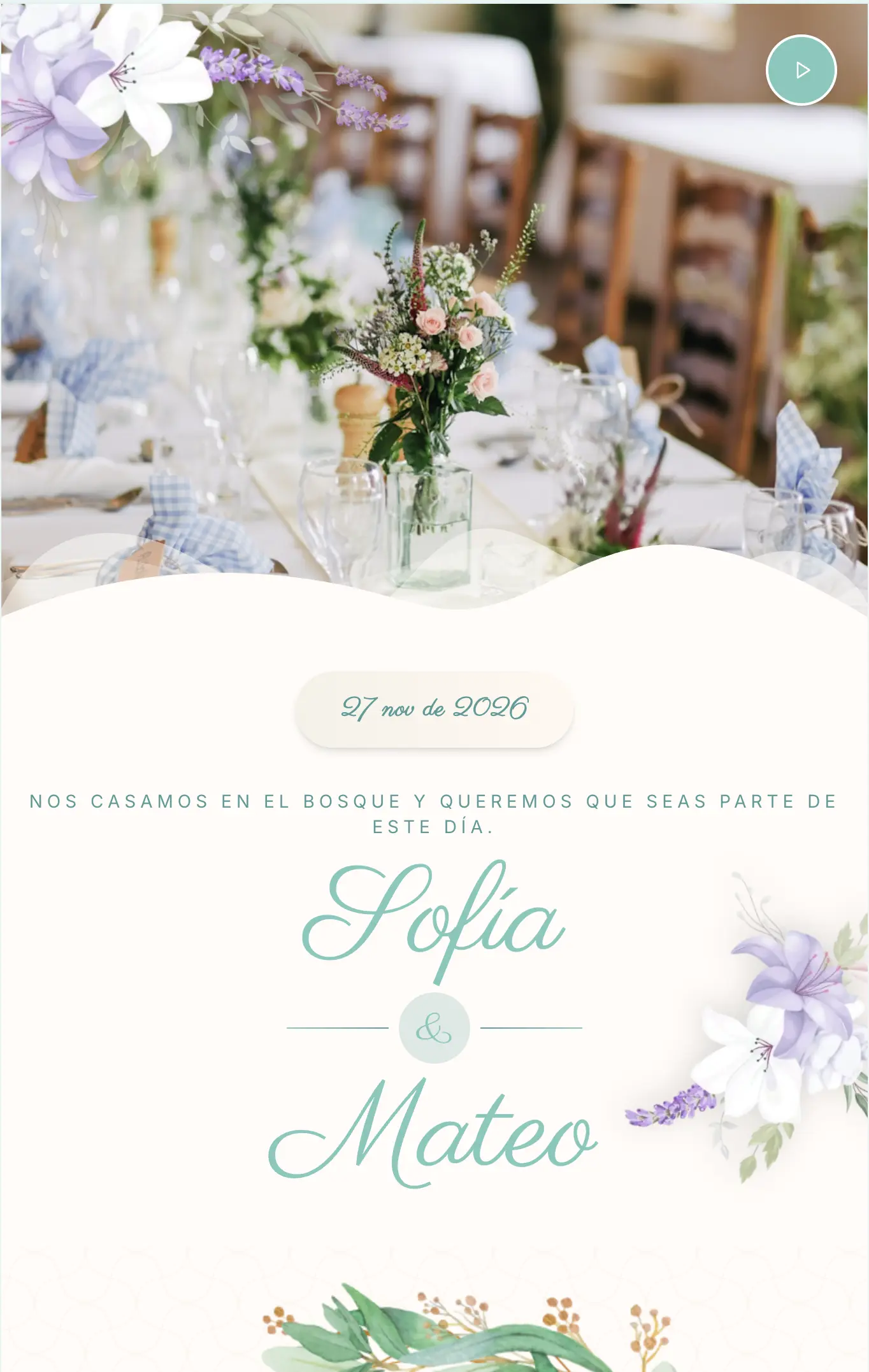 Plantilla Flores